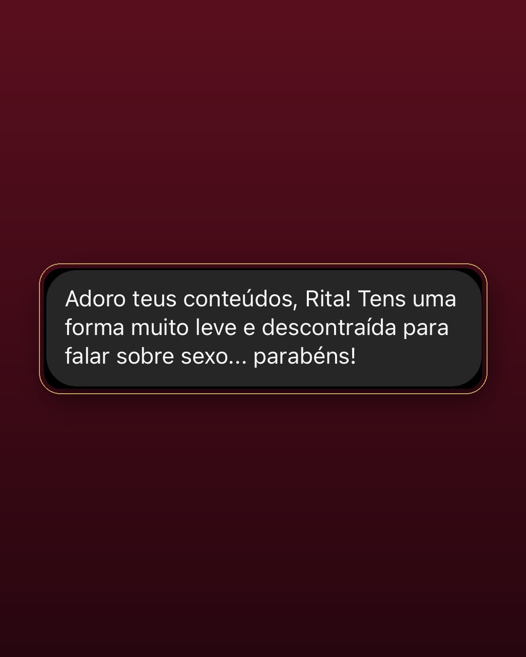 Print de depoimento de aluna 7